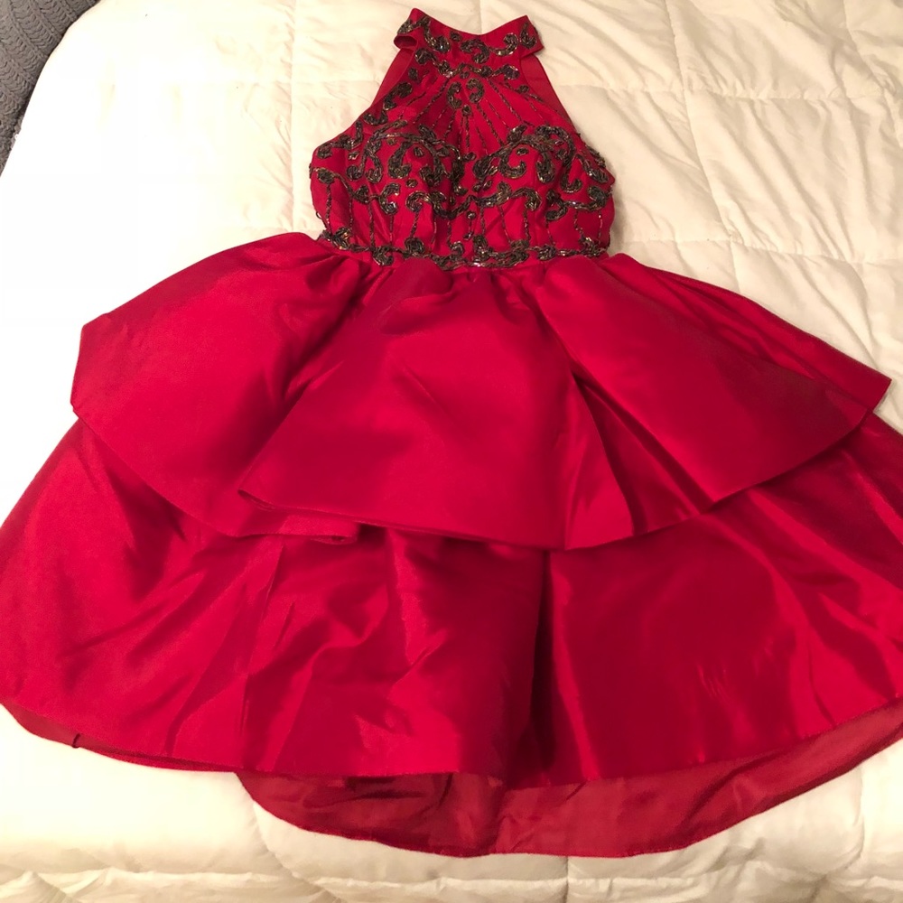 Beautiful Red Princess-style Homecoming Dress NWT